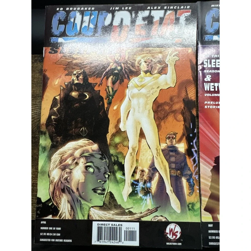 Coup D'Etat Comic Lot (2 Issues) DC Wildstorm #1 & Afterword #1 Sleeper Wetworks